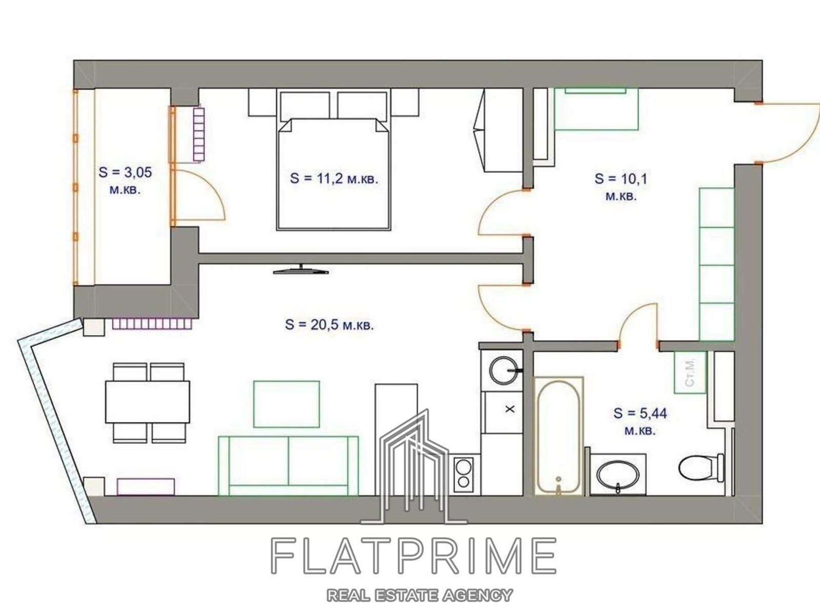 Продажа двухкомнатной квартиры в Киеве, на ул. Драгоманова 2Б, район Позняки фото 1