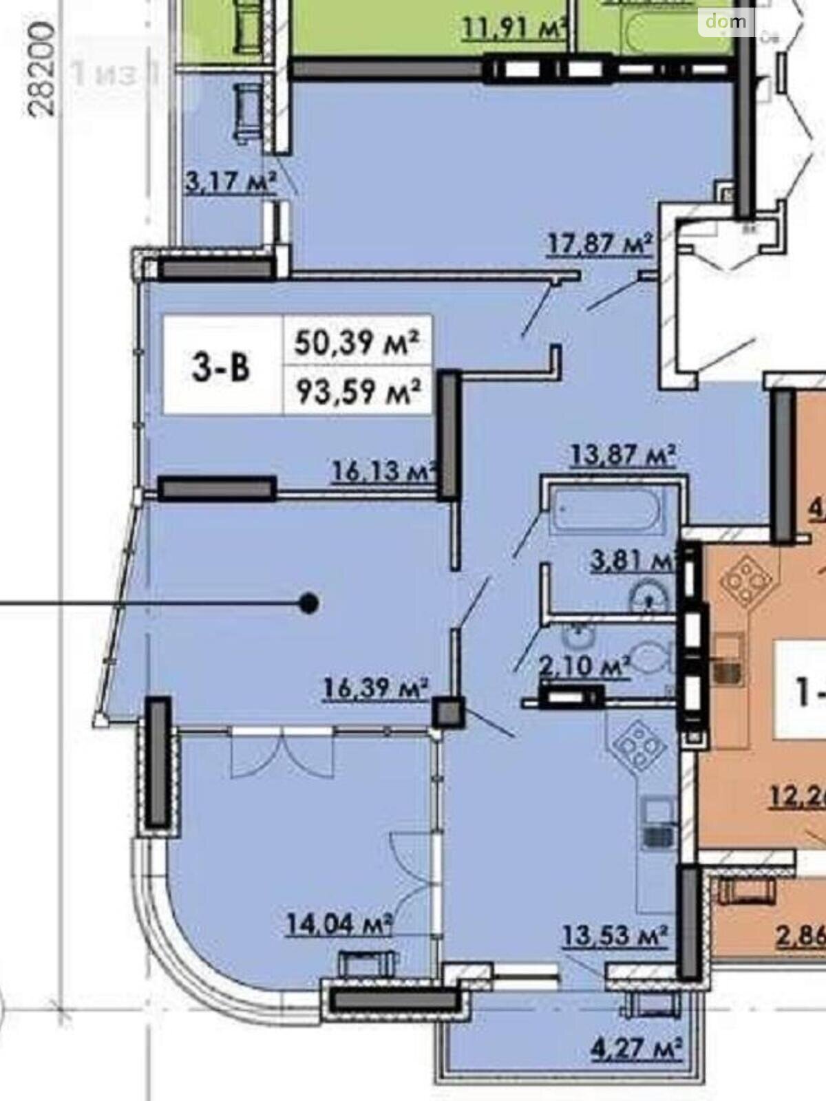 Продажа трехкомнатной квартиры в Киеве, на ул. Клеманская 1, район Позняки фото 1