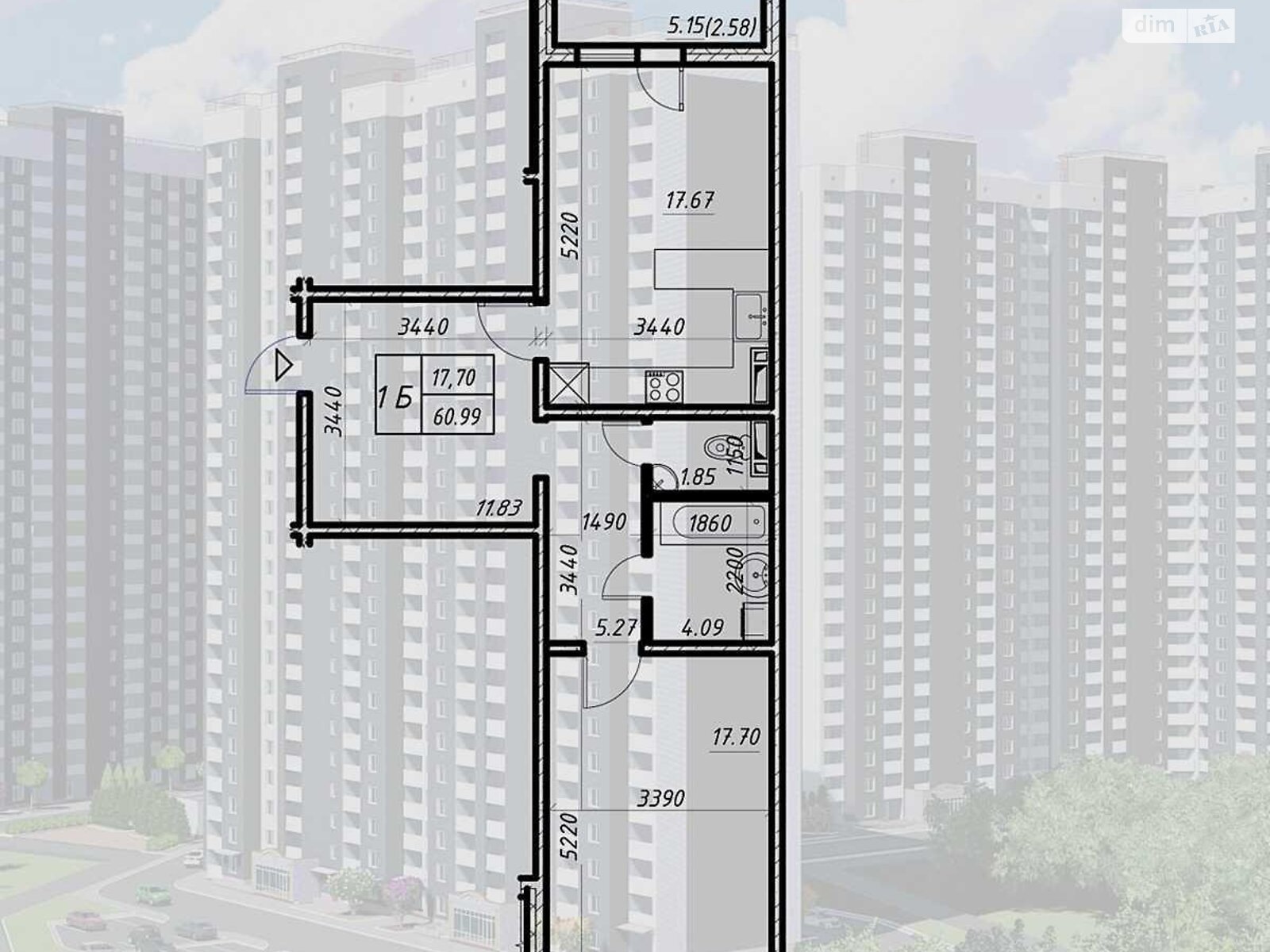 Продажа двухкомнатной квартиры в Киеве, на ул. Коноплянская 22, район Приорка фото 1