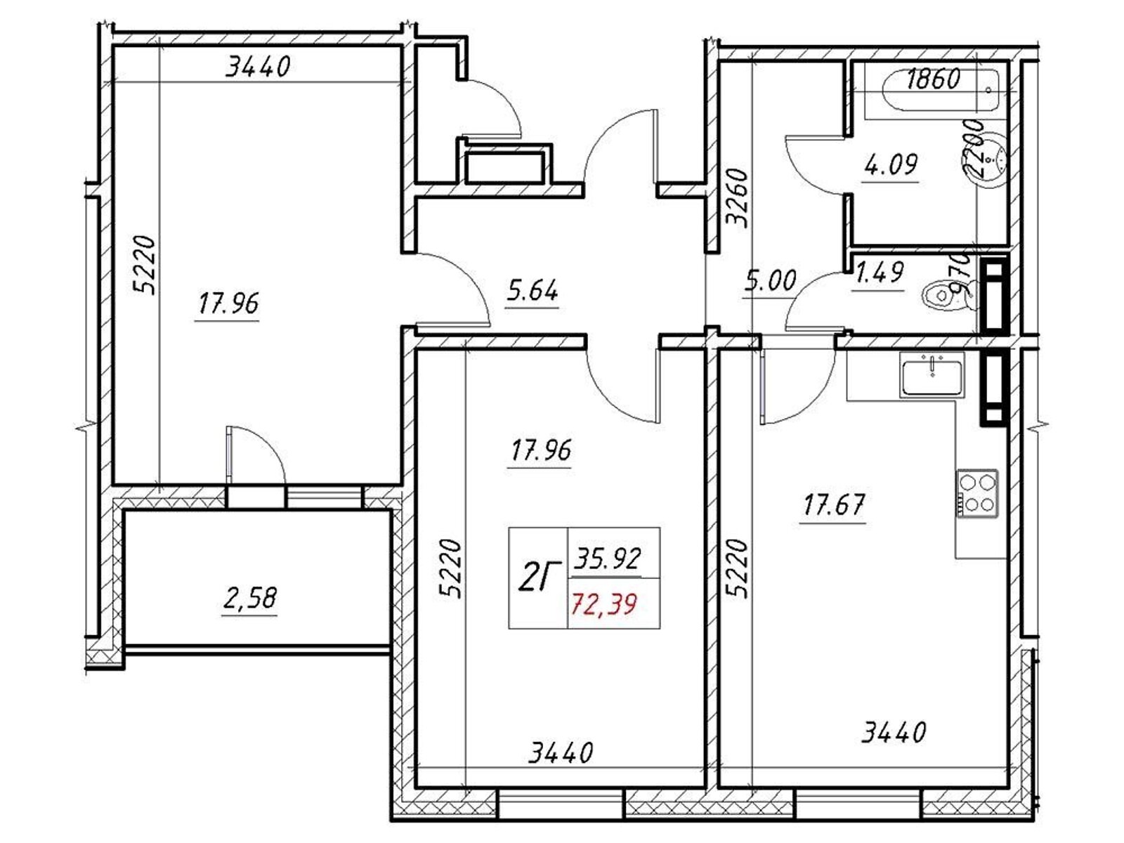 Продажа двухкомнатной квартиры в Киеве, на ул. Коноплянская 22, район Приорка фото 1