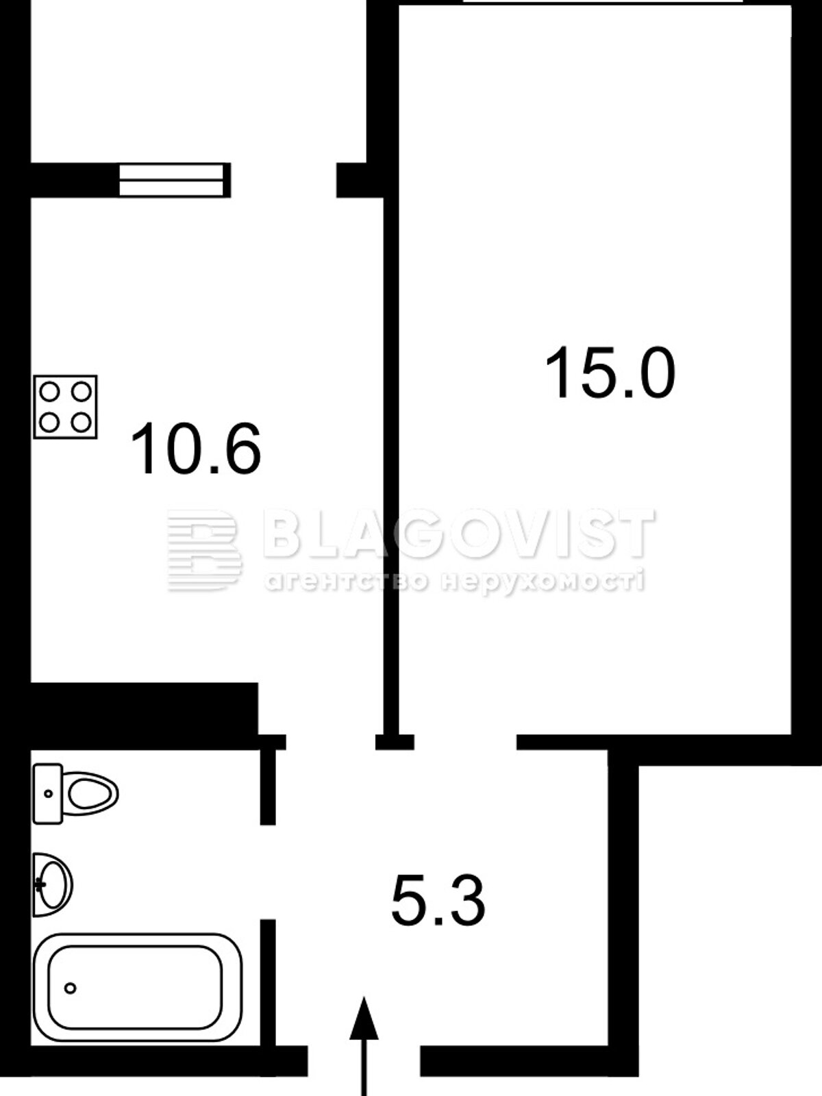 Продажа однокомнатной квартиры в Киеве, на ул. Николая Гулака 4, район Приорка фото 1