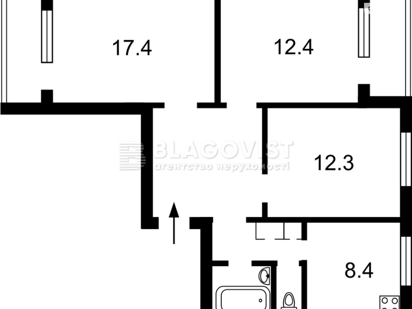 Продажа трехкомнатной квартиры в Киеве, на ул. Радужная 61, район Радужный Масив фото 1