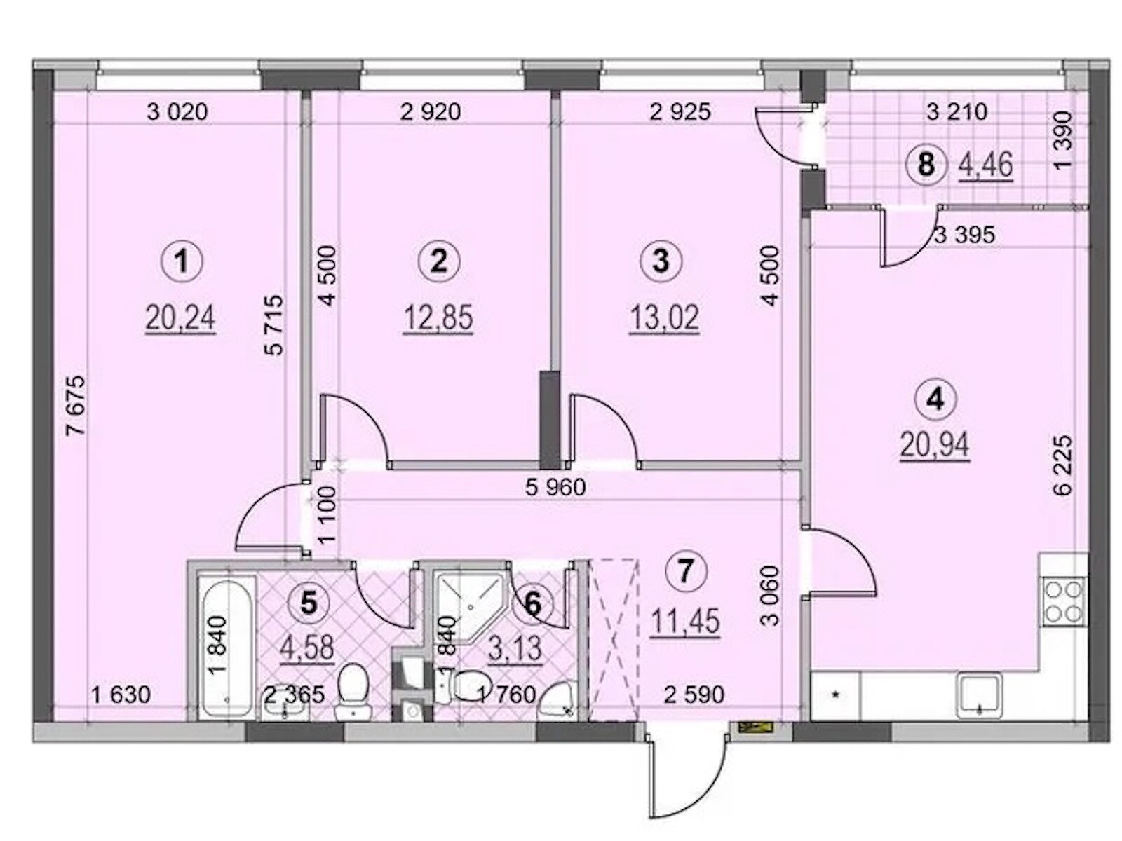 Продаж трикімнатної квартири в Києві, на вул. Євгена Сверстюка 6Е, кв. 154, район Лівобережний Масив фото 1 Продаж трикімнатної квартири в Києві, на вул. Євгена Сверстюка 6Е, кв. 154, район Лівобережний Масив фото 1