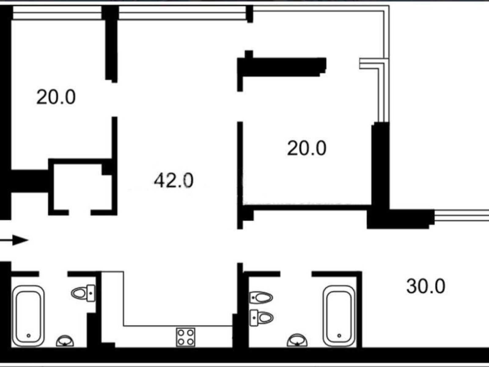 Продажа трехкомнатной квартиры в Киеве, на ул. Коновальца Евгения 26А, район Саперное Поле фото 1