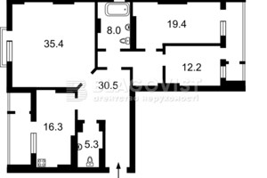 Продажа трехкомнатной квартиры в Киеве, на ул. Коновальца Евгения 44А, район Саперное Поле фото 2