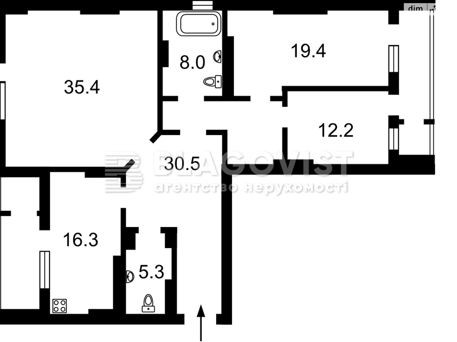 Продажа трехкомнатной квартиры в Киеве, на ул. Коновальца Евгения 44А, район Саперное Поле фото 1