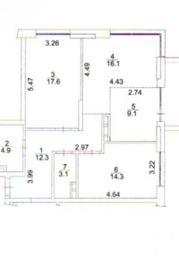 Продажа трехкомнатной квартиры в Киеве, на ул. Маккейна Джона 1Б, район Саперное Поле фото 2