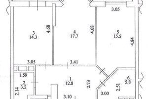 Продажа двухкомнатной квартиры в Киеве, на ул. Саперное Поле 14/55, кв. 126, район Саперное Поле фото 2