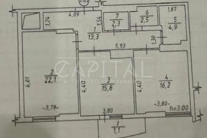 Продаж двокімнатної квартири в Києві, на вул. Василя Тютюнника 37/1, район Печерський фото 2