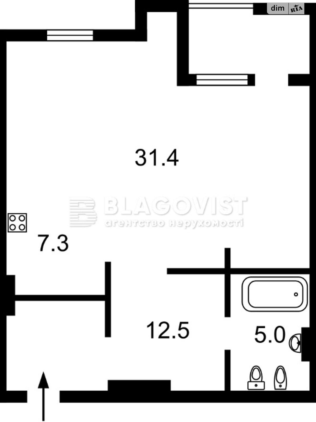 Продажа однокомнатной квартиры в Киеве, на просп. Берестейский 42А, район Шевченковский фото 1