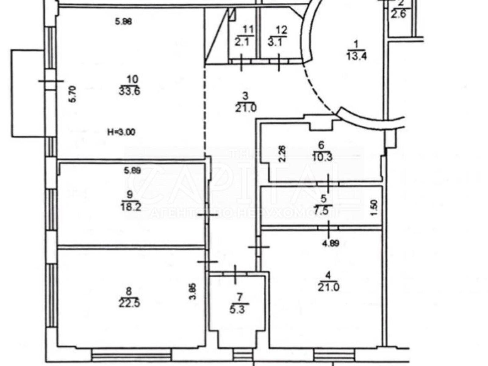 Продажа четырехкомнатной квартиры в Киеве, на ул. Бульварно-Кудрявская 21, район Шевченковский фото 1