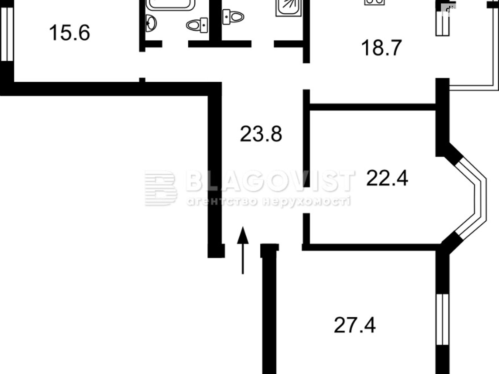 Продаж трикімнатної квартири в Києві, на вул. Герцена 35, район Шевченківський фото 1