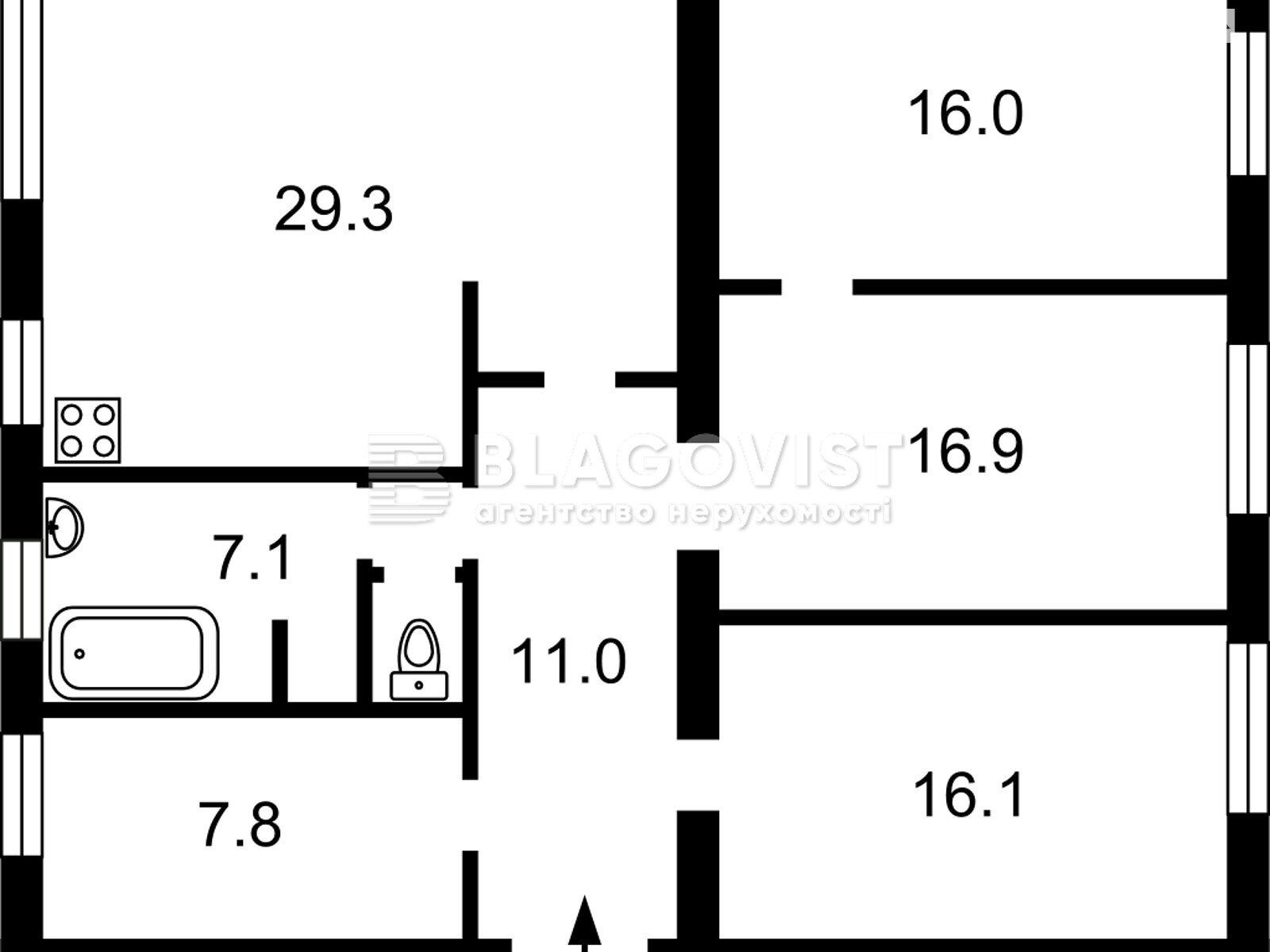 Продажа трехкомнатной квартиры в Киеве, на ул. Институтская 16, район Печерский фото 1