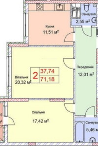 Продажа двухкомнатной квартиры в Киеве, на ул. Глубочицкая 13 корпус 7, район Шевченковский фото 2