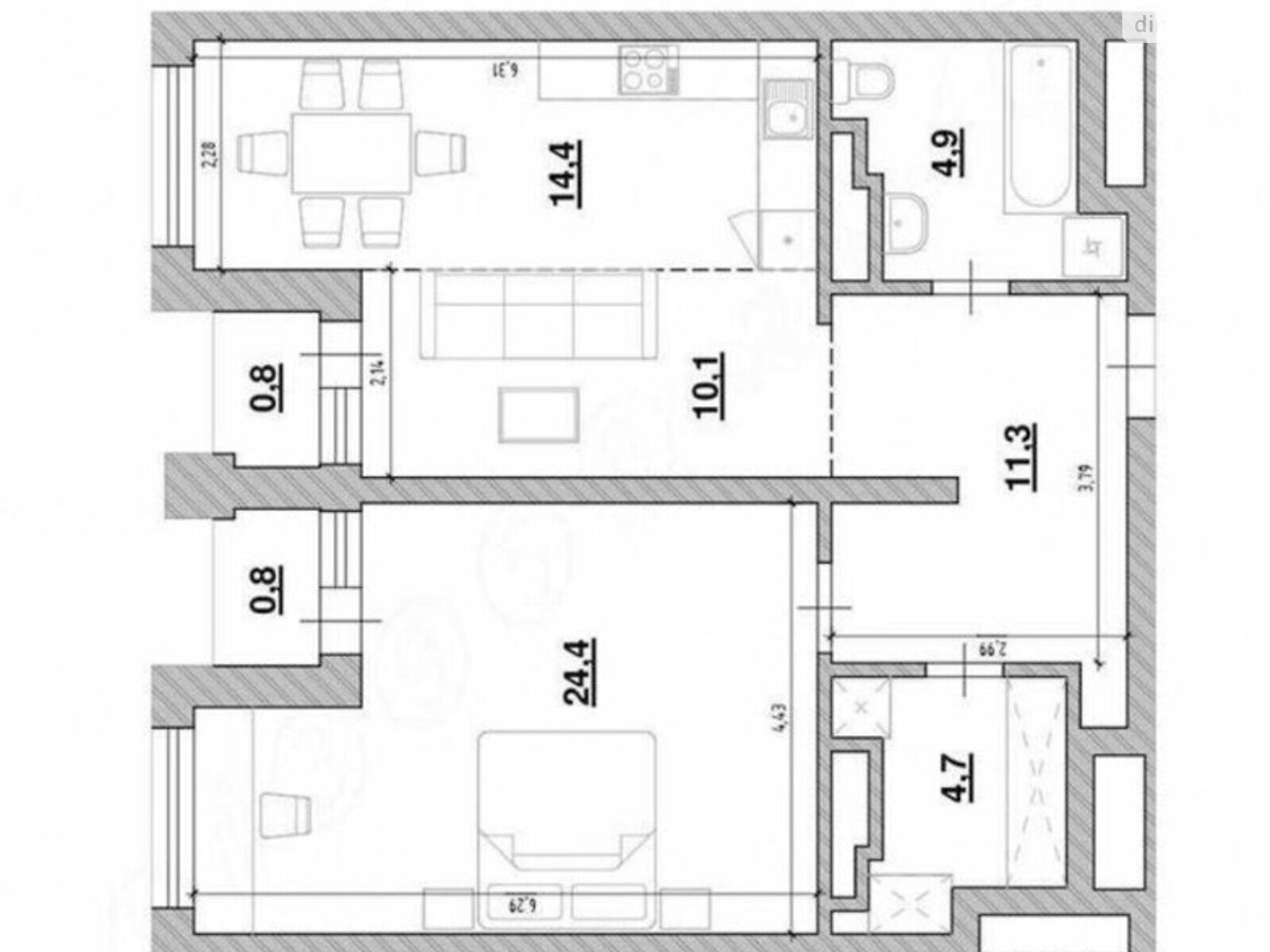 Продажа двухкомнатной квартиры в Киеве, на ул. Ростиславська 5Б, район Шевченковский фото 1