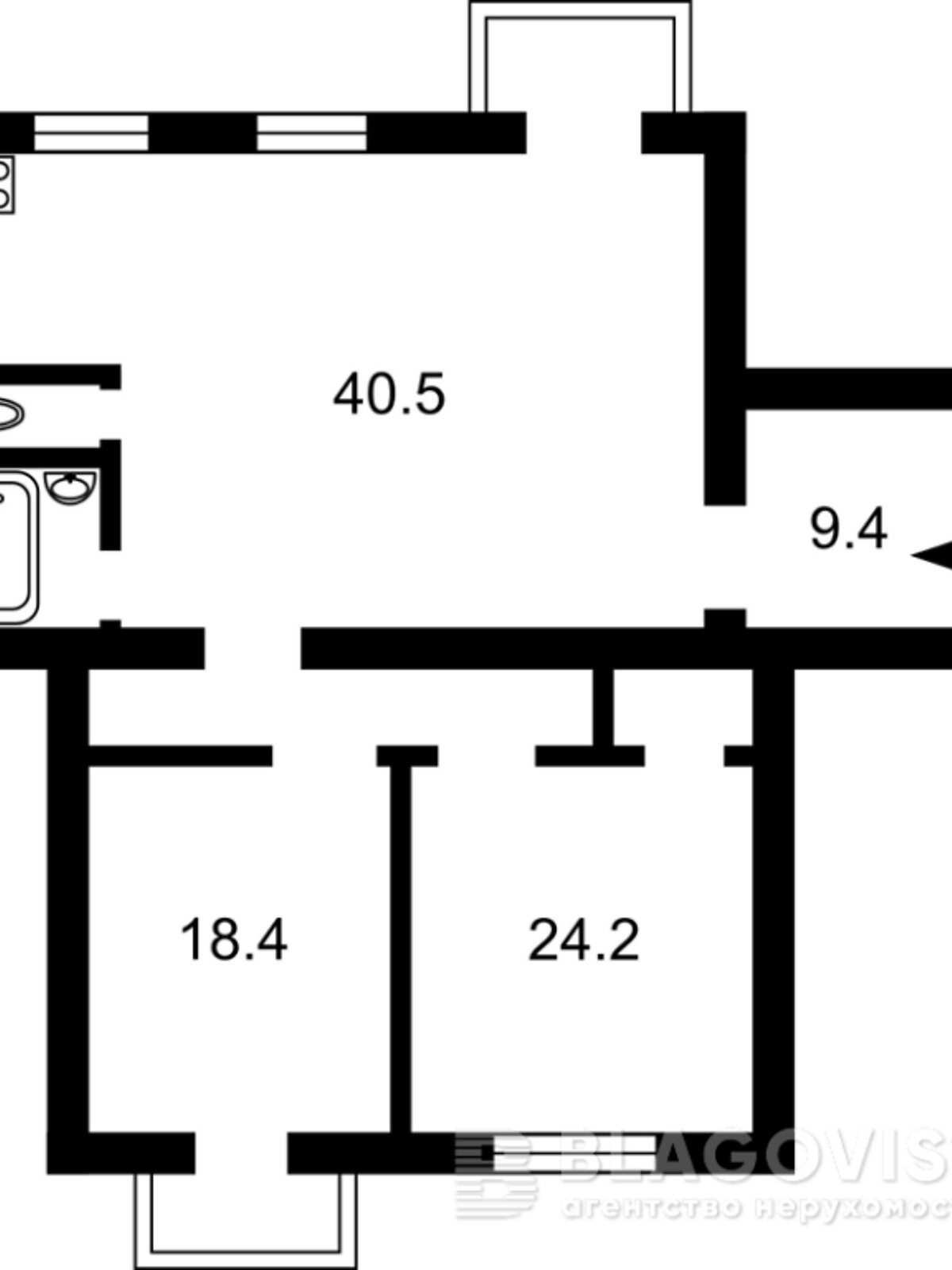 Продажа трехкомнатной квартиры в Киеве, на ул. Михаила Коцюбинского 2, район Шевченковский фото 1