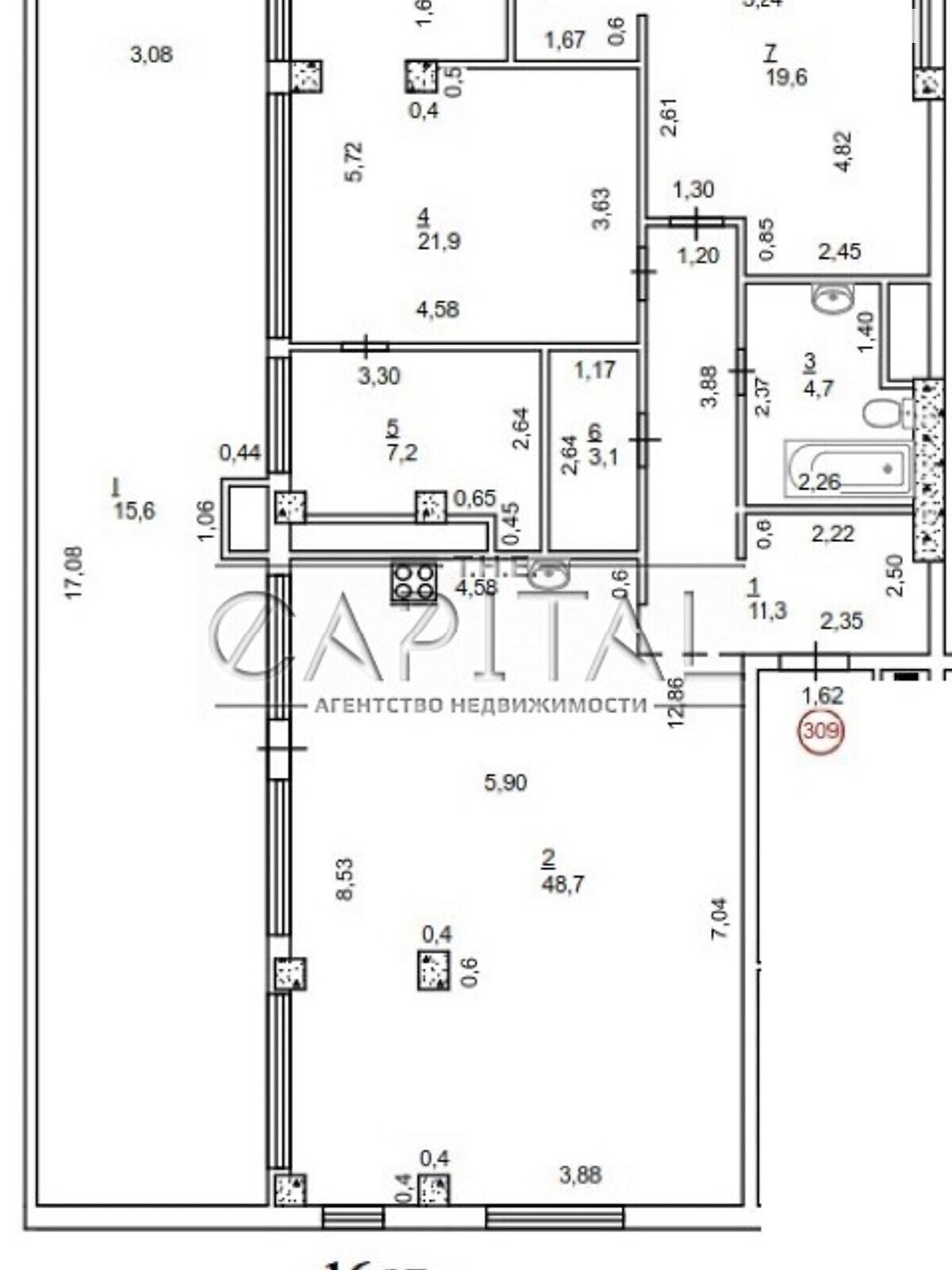 Продаж трикімнатної квартири в Києві, на вул. Нагірна 16, район Шевченківський фото 1