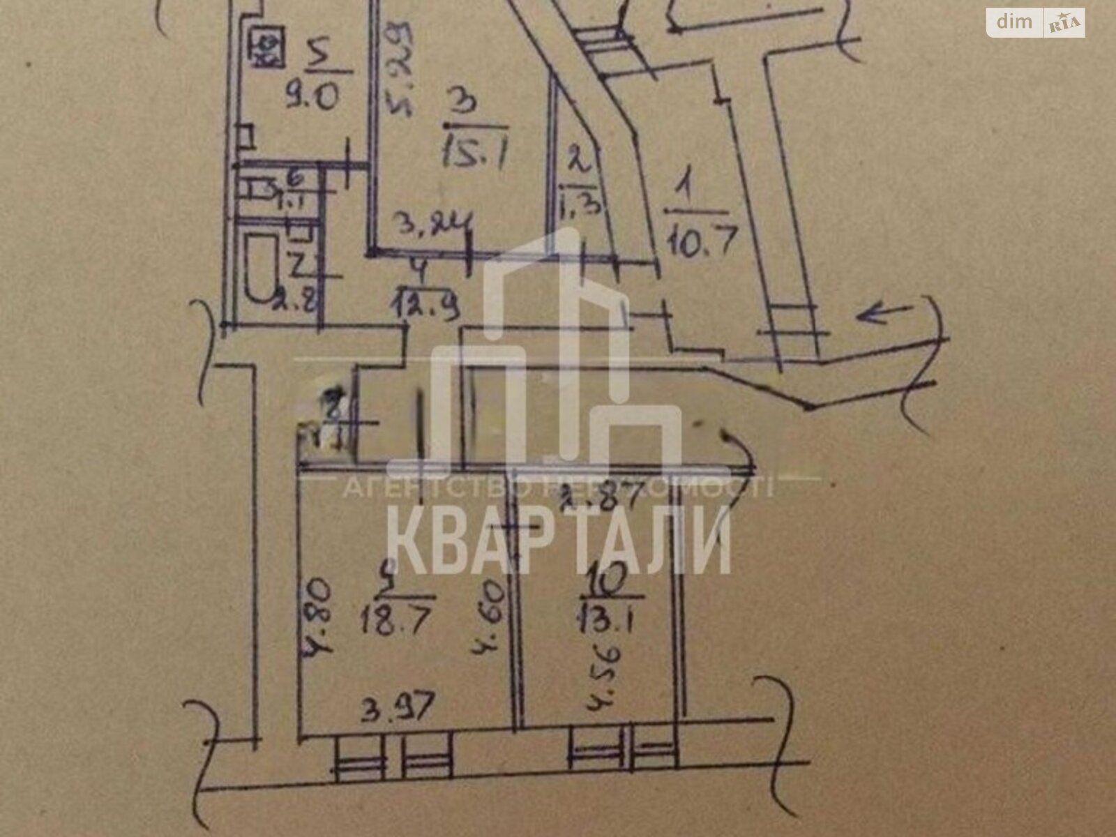 Продаж трикімнатної квартири в Києві, на вул. Рейтарська 20/24, район Шевченківський фото 1