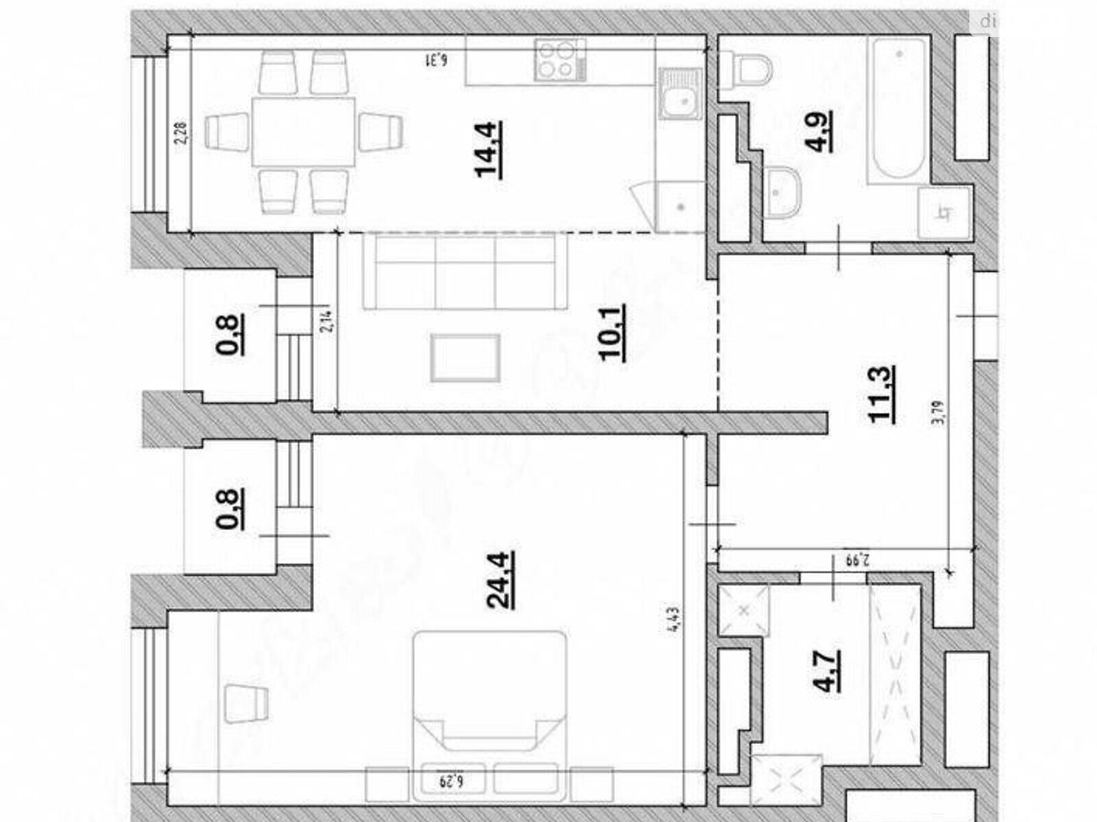 Продажа двухкомнатной квартиры в Киеве, на ул. Ростиславська 5Б, район Шевченковский фото 1