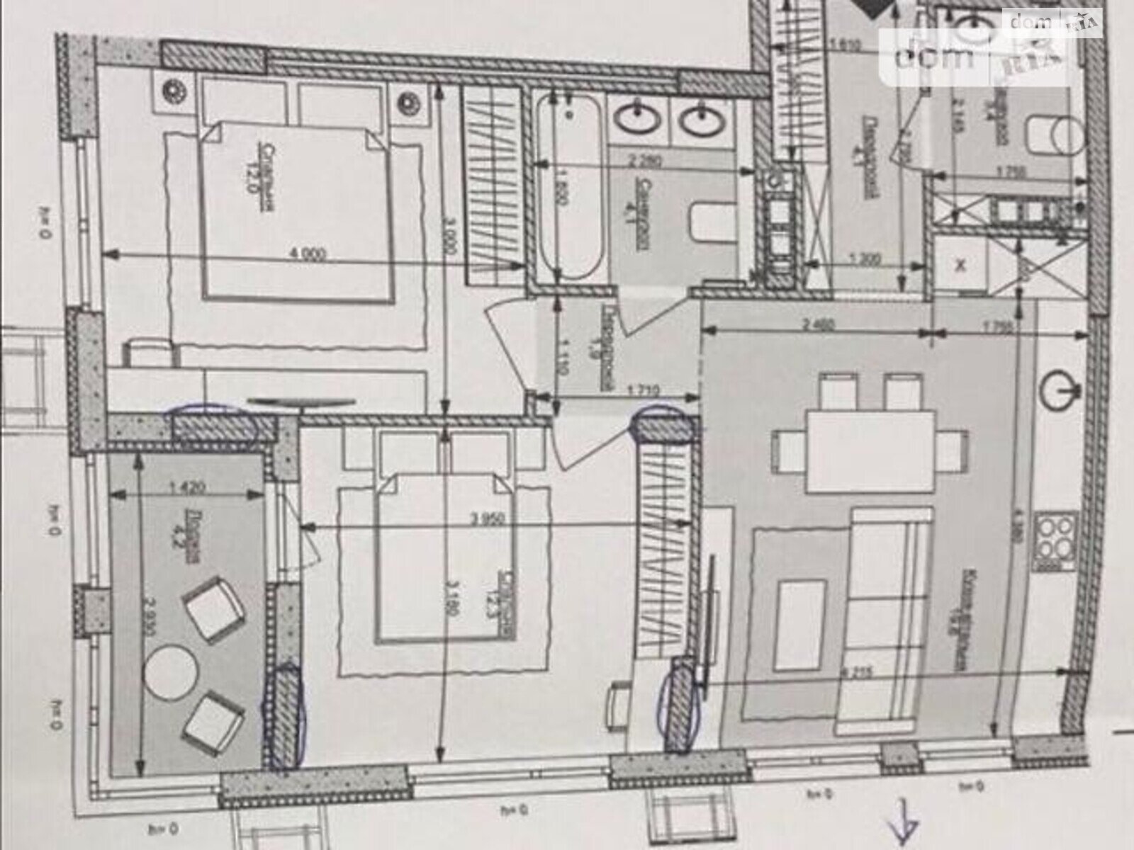 Продажа двухкомнатной квартиры в Киеве, на ул. Салютная 2Б, район Шевченковский фото 1