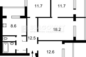 Продажа трехкомнатной квартиры в Киеве, на ул. Александра Довженко 16Б, район Шулявка фото 2