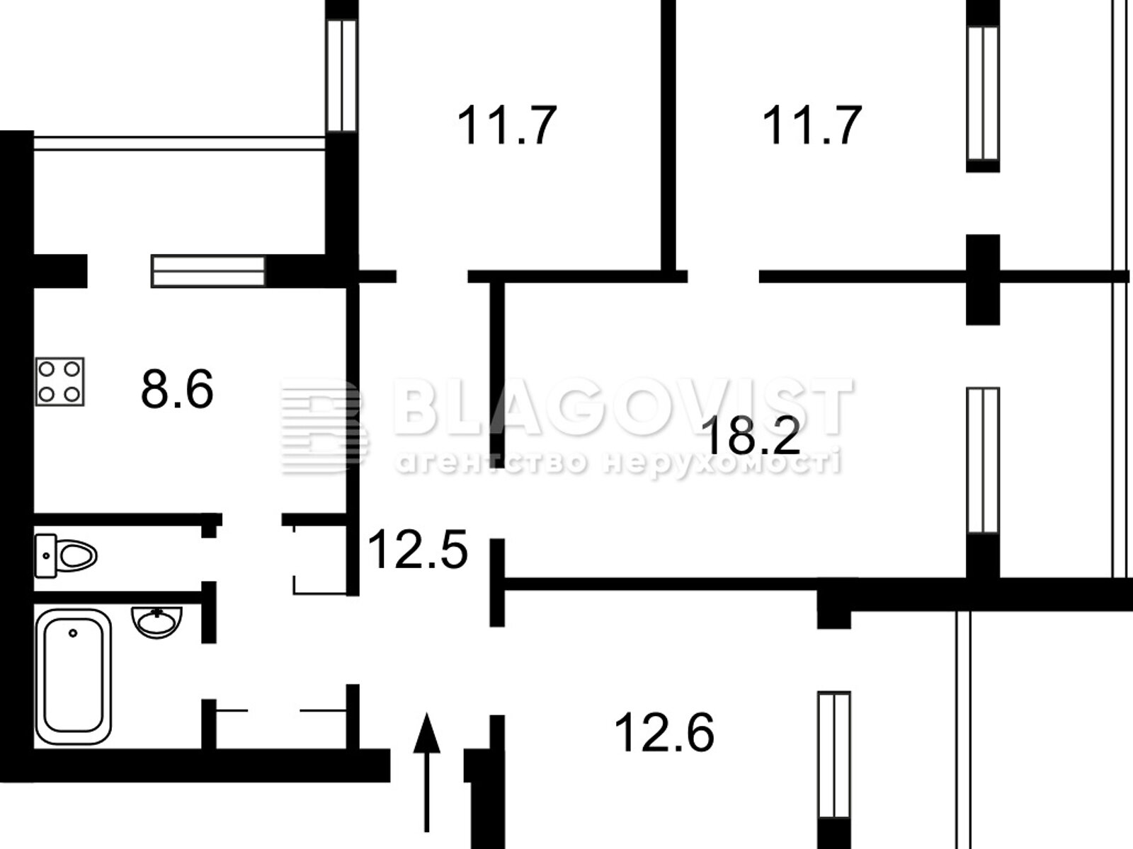 Продажа трехкомнатной квартиры в Киеве, на ул. Александра Довженко 16Б, район Шулявка фото 1