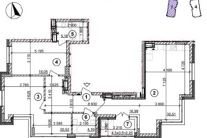 Продаж трикімнатної квартири в Києві, на просп. Берестейський 42А, кв. 41, район Шевченківський фото 2