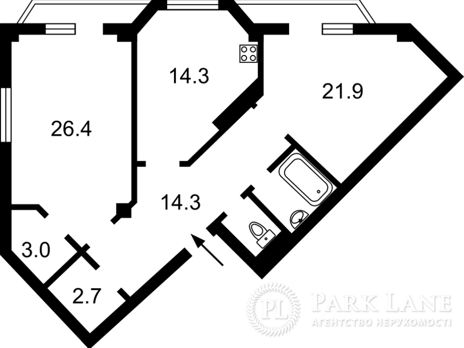 Продажа двухкомнатной квартиры в Киеве, на ул. Дашавская 25, район Шулявка фото 1