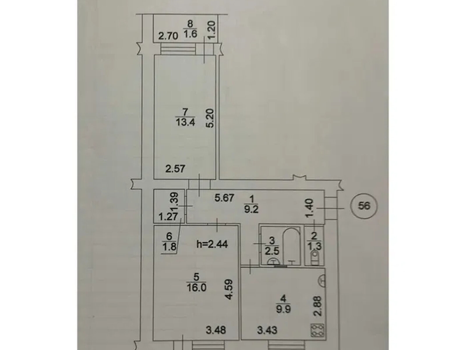 Продаж двокімнатної квартири в Києві, на вул. В'ячеслава Чорновола 33/30, район Солдатська Слобідка фото 1