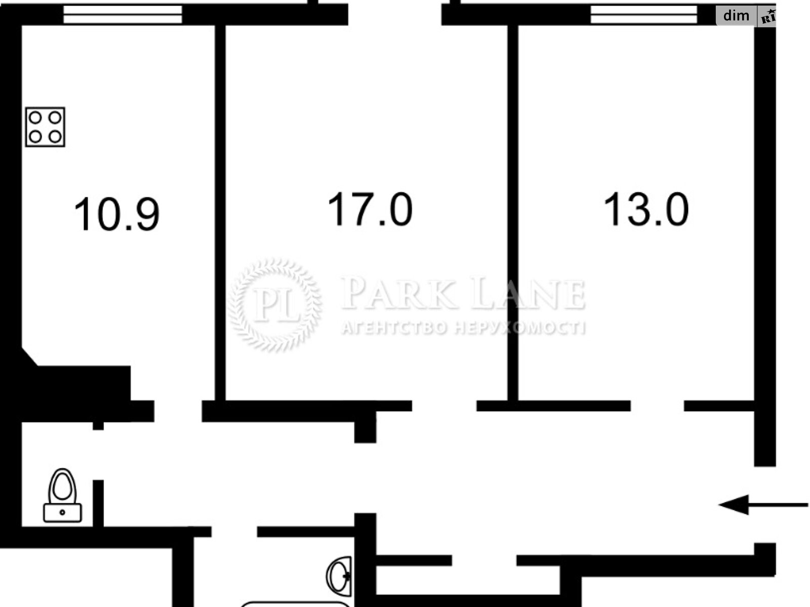 Продаж двокімнатної квартири в Києві, на просп. Берестейський 45, район Солом'янський фото 1