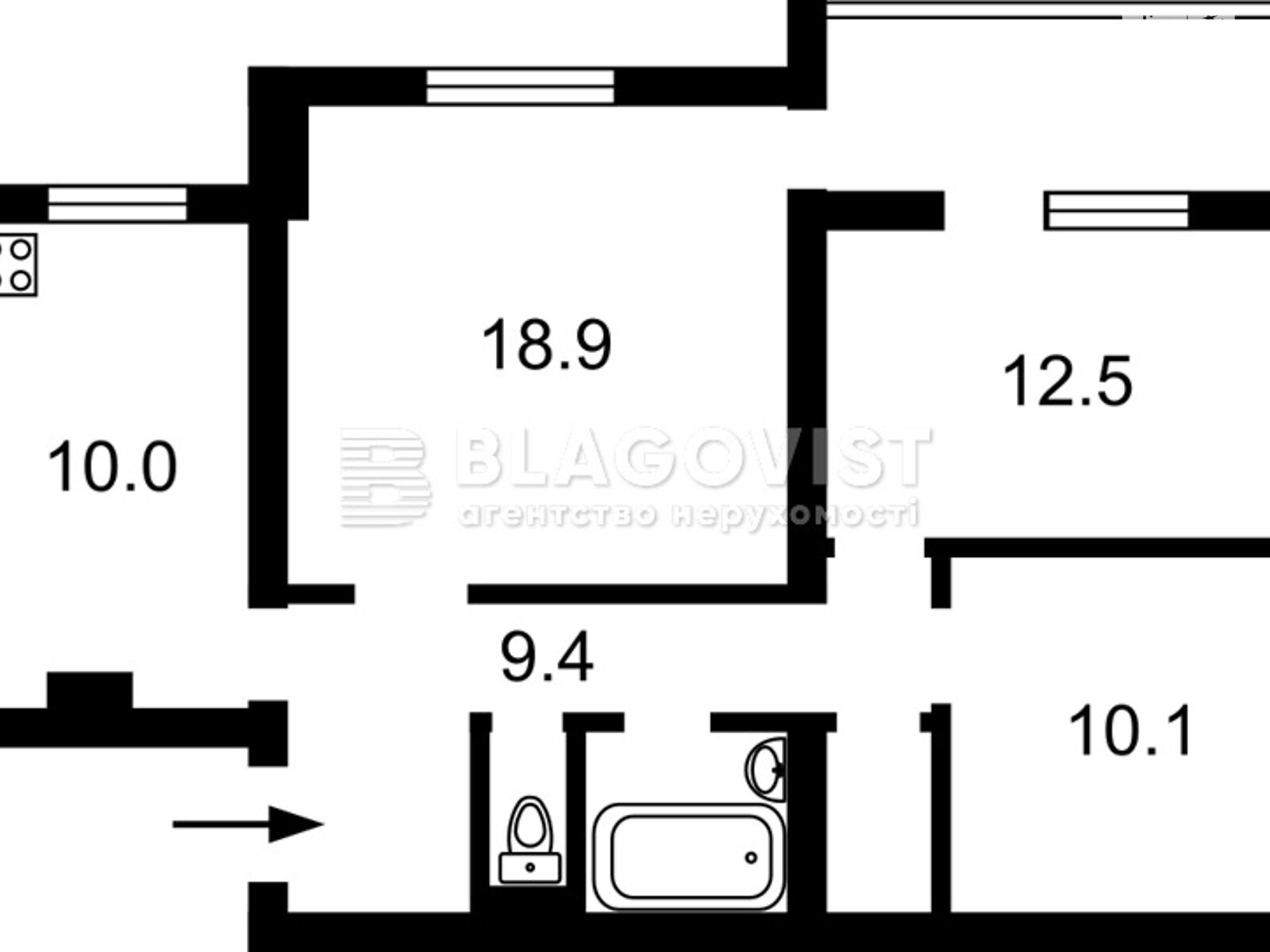 Продажа трехкомнатной квартиры в Киеве, на ул. Бориса Гарина 53, район Соломенский фото 1