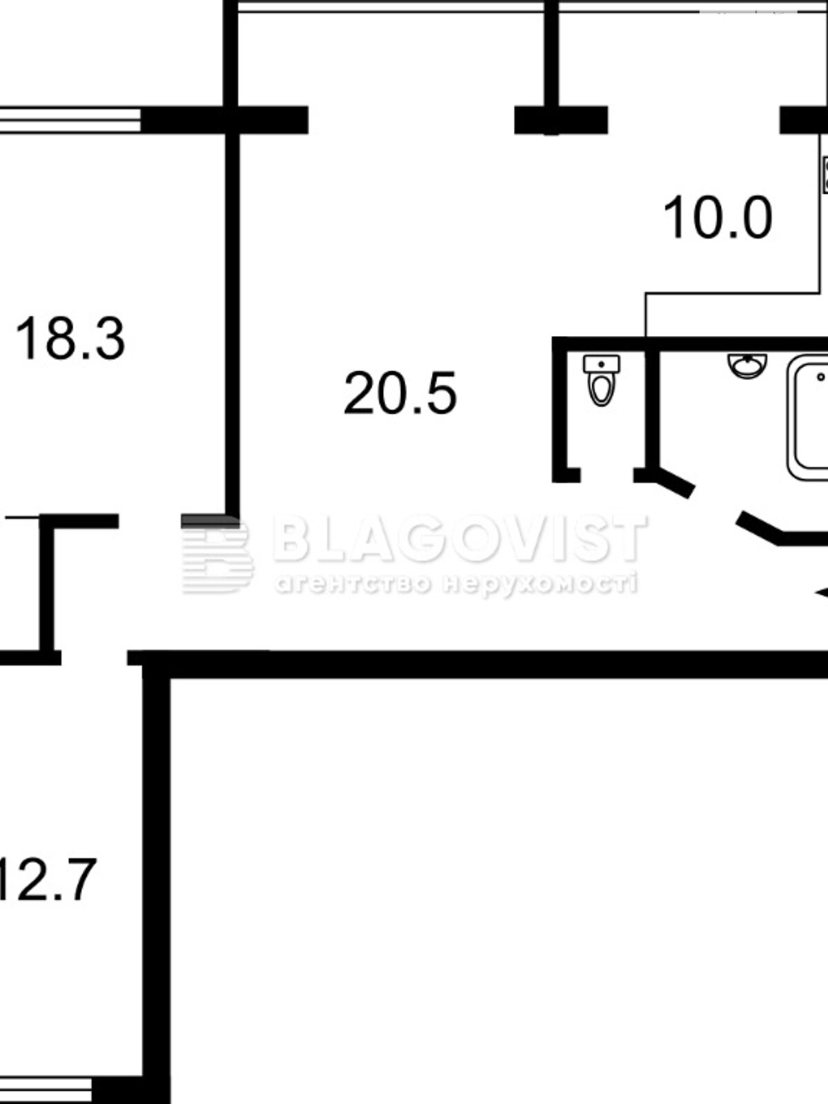 Продажа трехкомнатной квартиры в Киеве, на бул. Чоколовский 18, кв. 226, район Соломенский фото 1