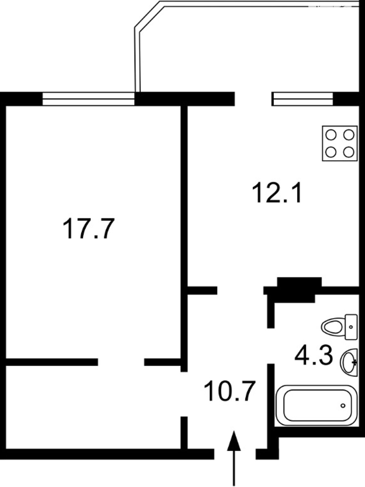 Продажа однокомнатной квартиры в Киеве, на ул. Гарматная 31А, район Соломенский фото 1