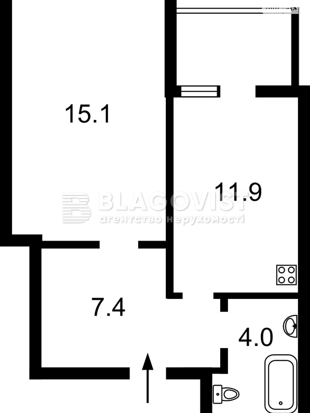 Продажа однокомнатной квартиры в Киеве, на ул. Кадетский Гай 8, район Соломенский фото 1