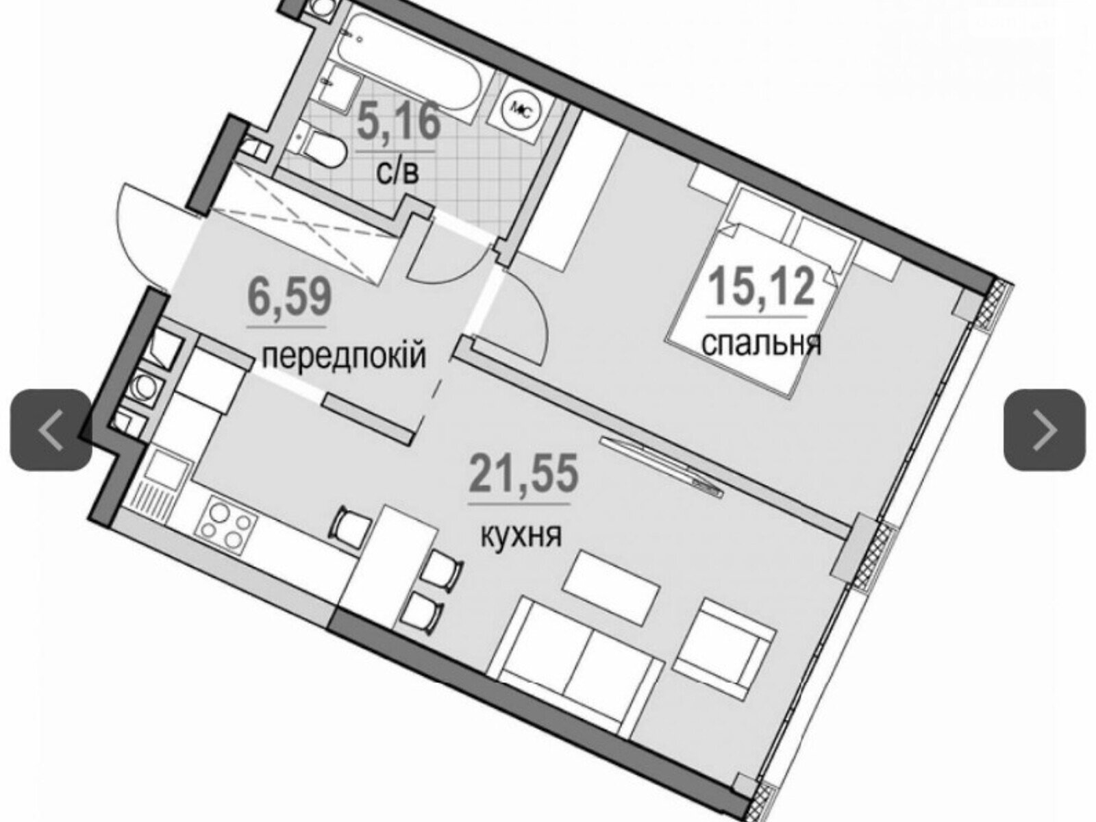 Продажа однокомнатной квартиры в Киеве, на ул. Митрополита Василия Липковского 16А, район Соломенский фото 1