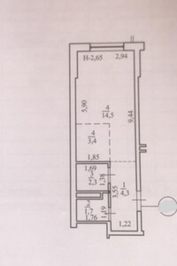Продаж однокімнатної квартири в Києві, на вул. Польова 73, район Караваєві Дачі фото 2