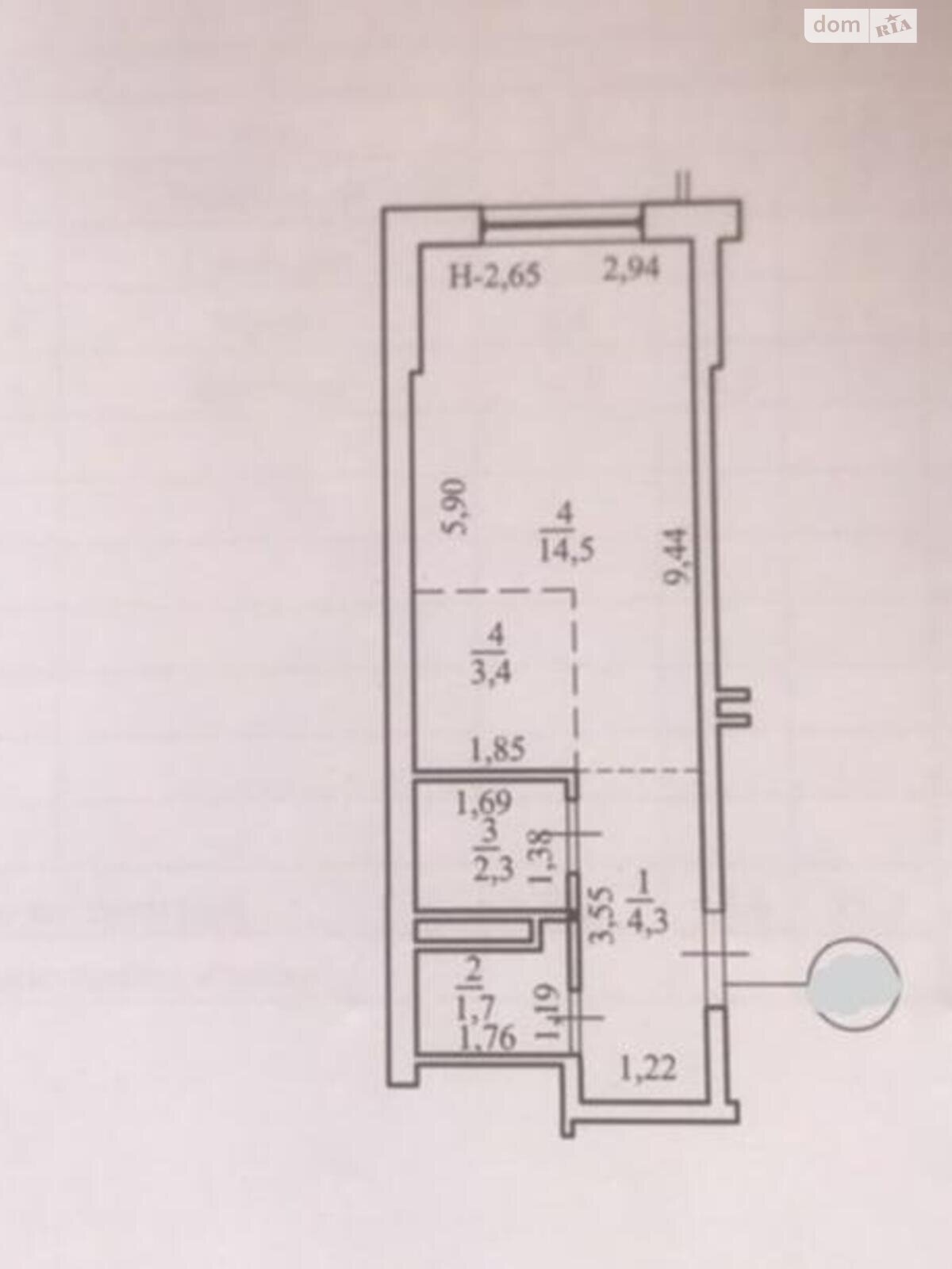 Продажа однокомнатной квартиры в Киеве, на ул. Полевая 73, район Караваевы Дачи фото 1