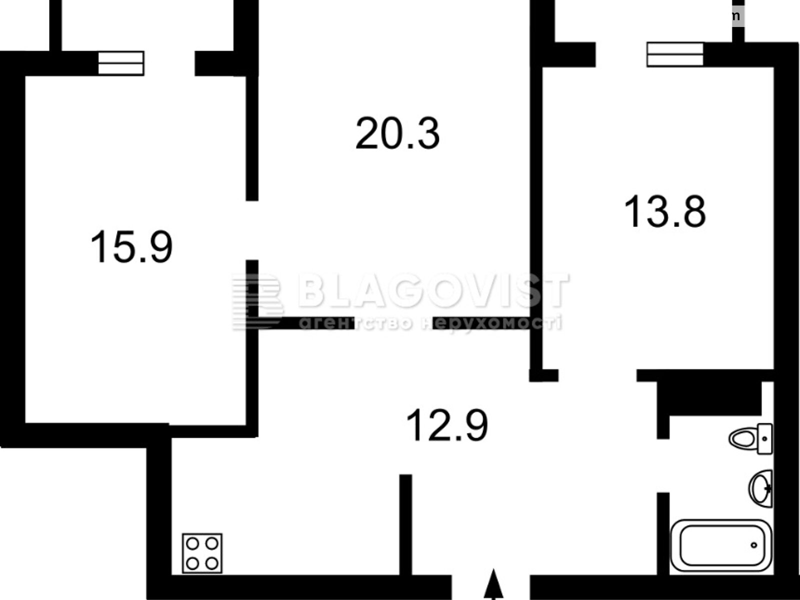 Продажа трехкомнатной квартиры в Киеве, на ул. Романа Ратушного 9А, район Соломенский фото 1