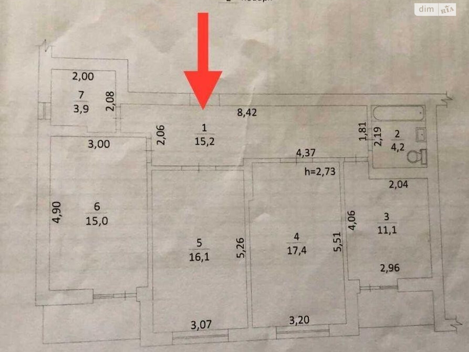 Продаж трикімнатної квартири в Києві, на вул. Володимира Качали 28, район Солом'янський фото 1