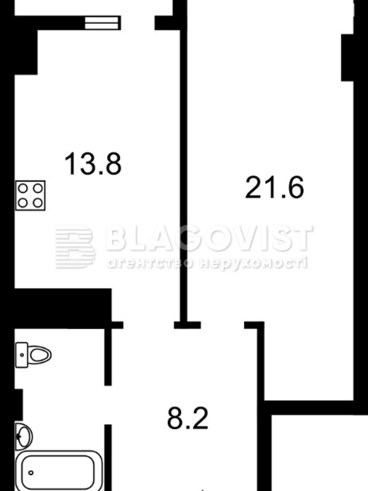 Продаж однокімнатної квартири в Києві, на вул. Гарматна 37А, район Солом'янка фото 1