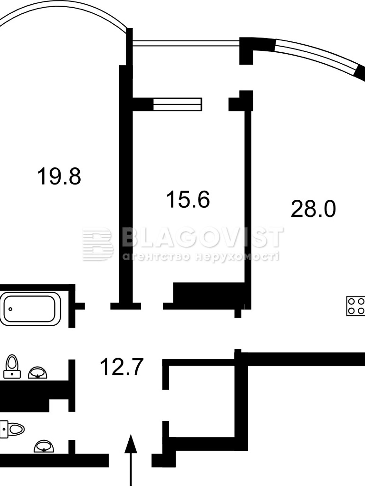Продажа трехкомнатной квартиры в Киеве, на ул. Генерала Шаповала 2, район Соломянка фото 1
