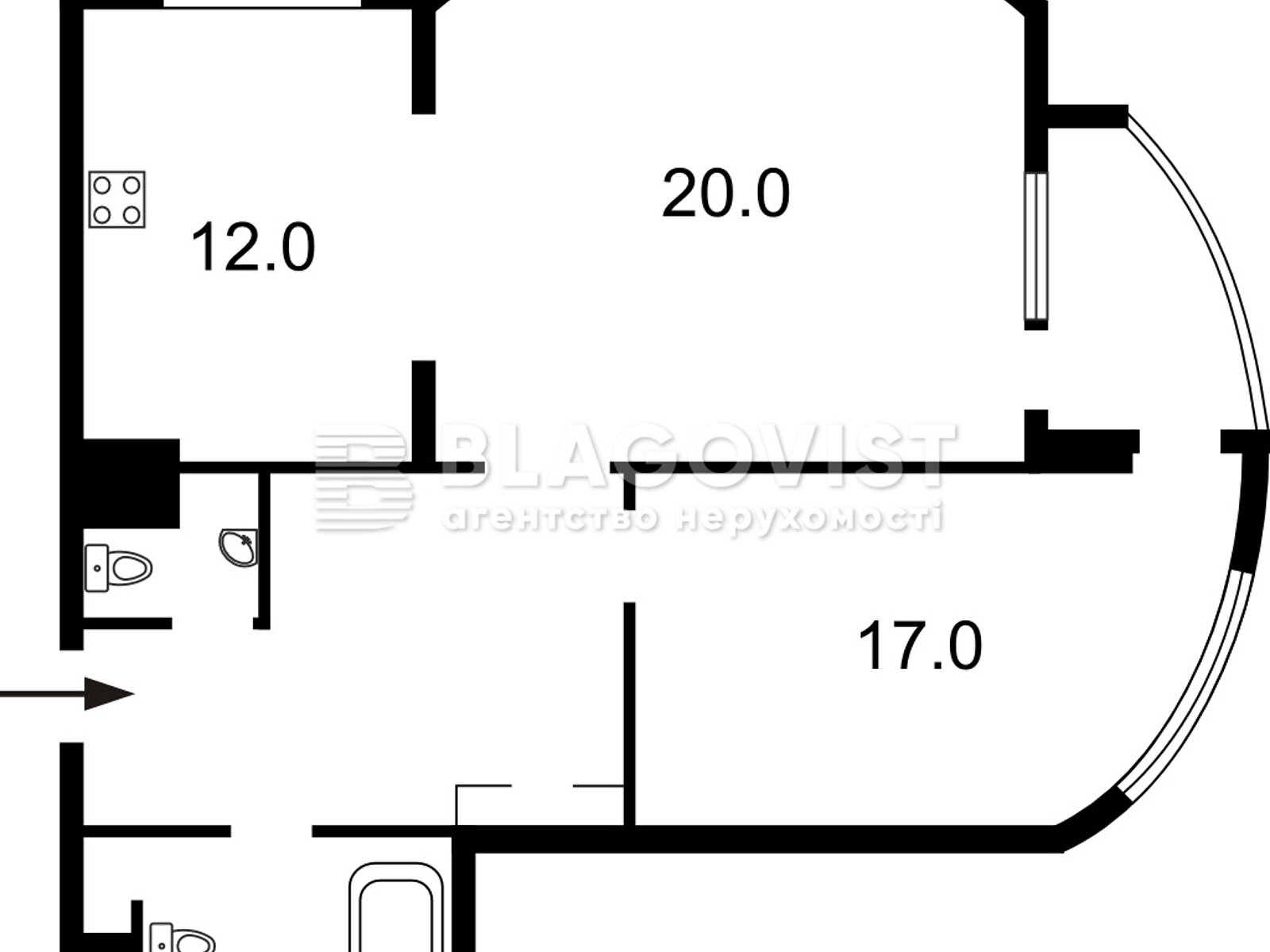 Продажа двухкомнатной квартиры в Киеве, на ул. Генерала Шаповала 2А, район Соломянка фото 1