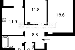 Продажа двухкомнатной квартиры в Киеве, на ул. Регенераторная 4 корпус 1, район Соцгород фото 2