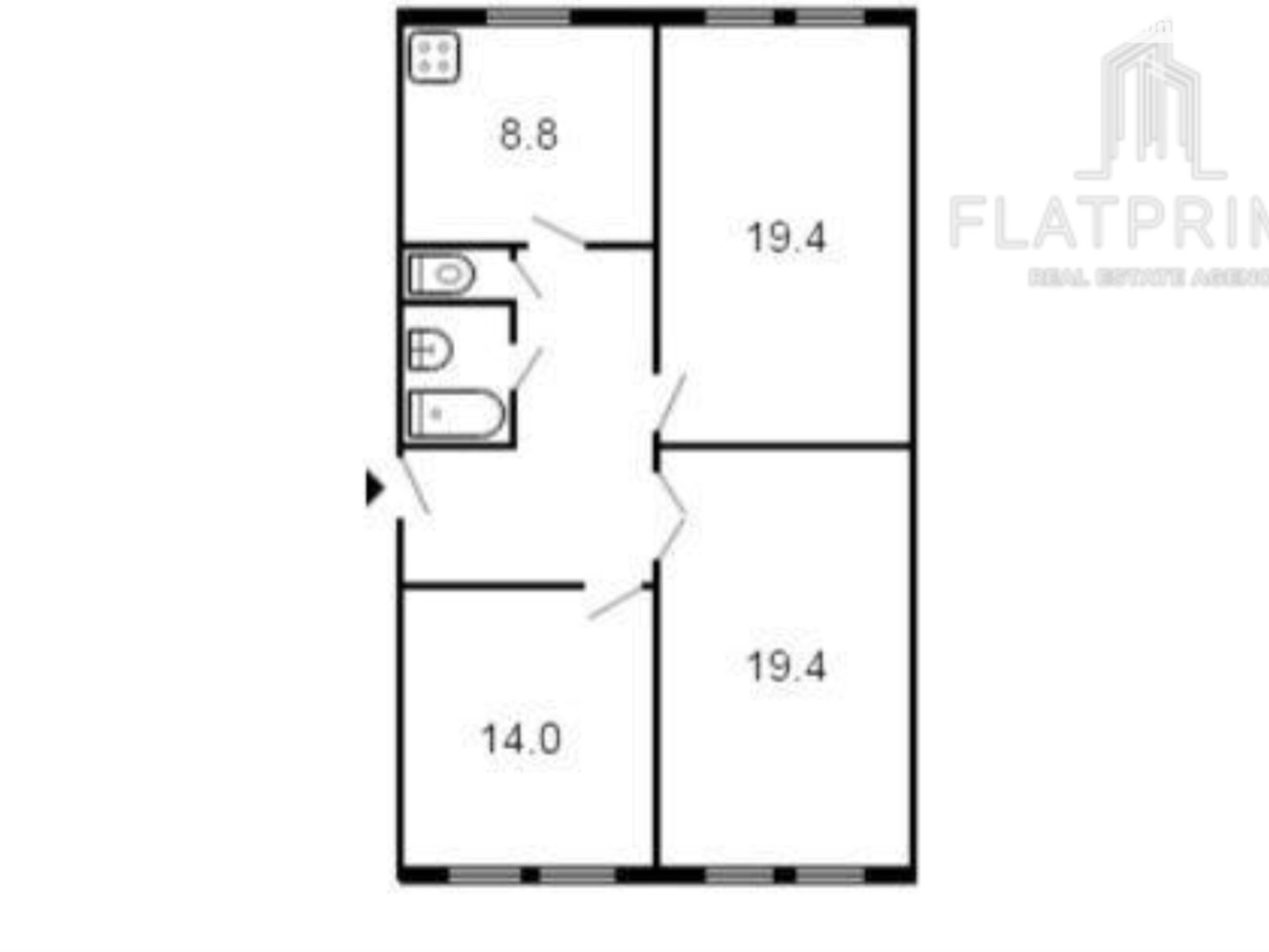 Продажа трехкомнатной квартиры в Киеве, на ул. Сергея Набоки 2, район Соцгород фото 1