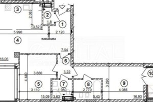 Продажа трехкомнатной квартиры в Киеве, на просп. Берестейский 42, район Святошинский фото 2