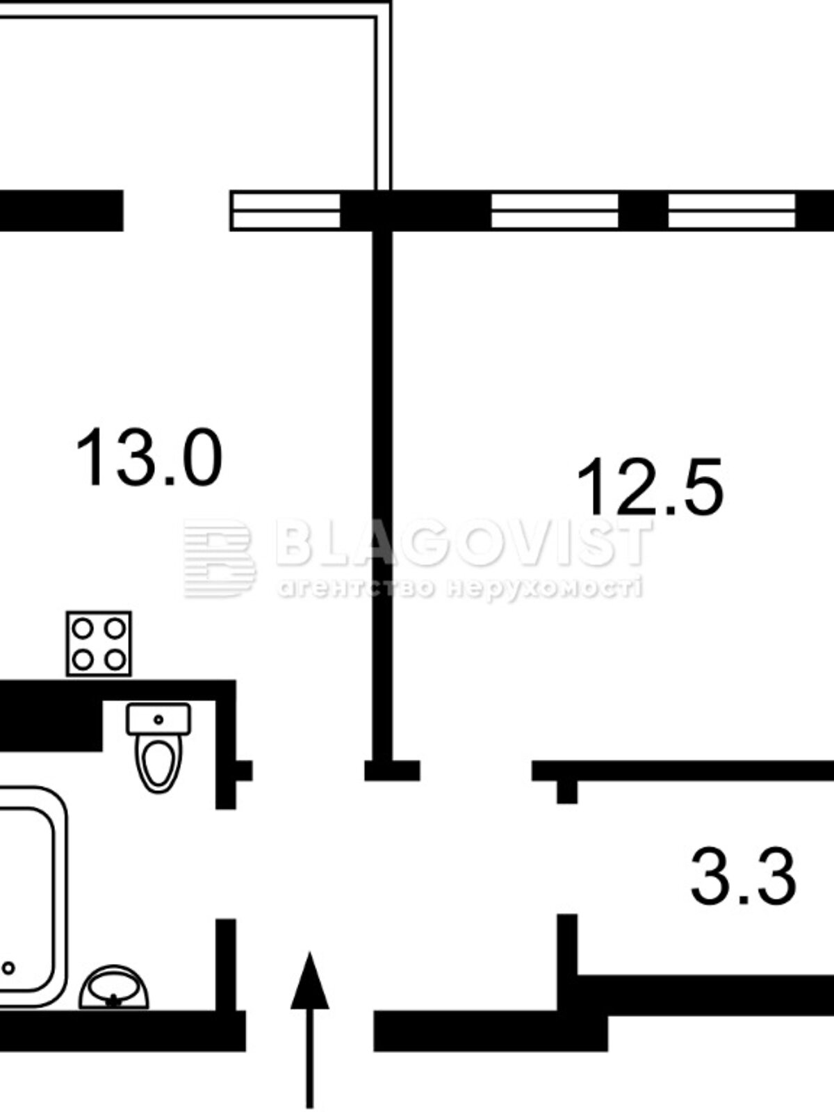 Продаж однокімнатної квартири в Києві, на просп. Берестейський 67Б, кв. 121, район Святошинський фото 1