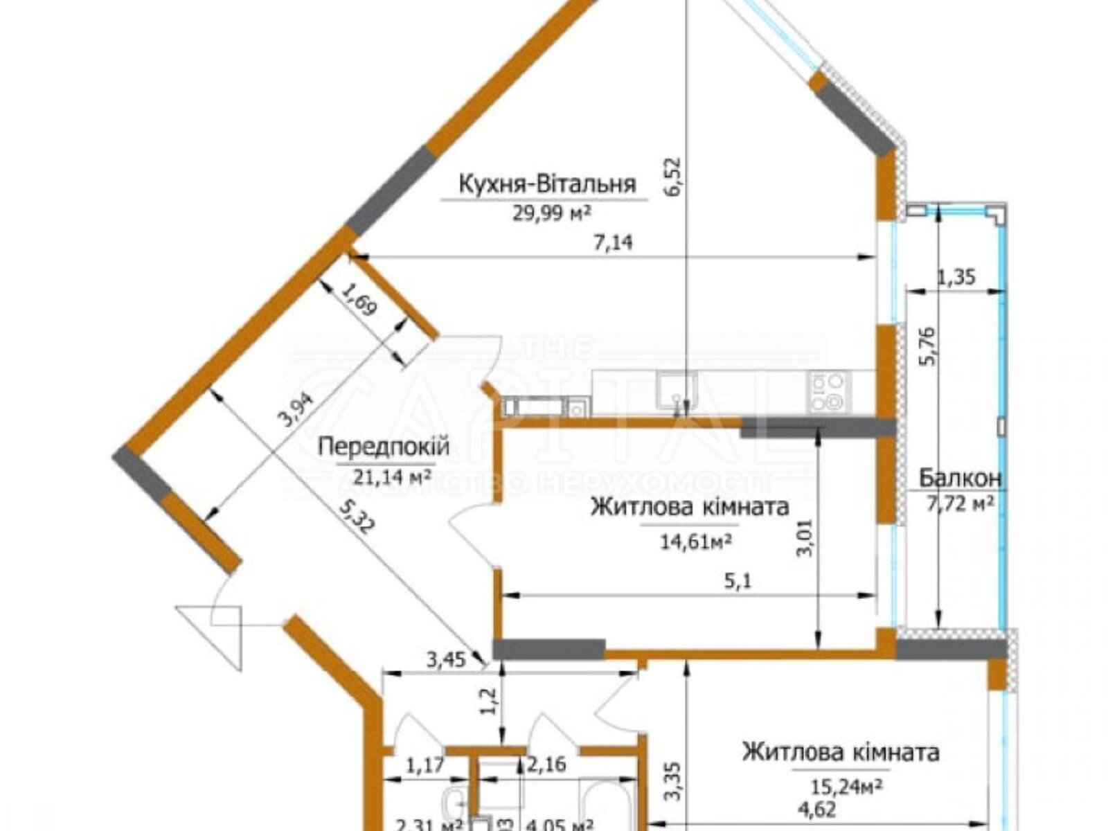 Продаж двокімнатної квартири в Києві, на вул. Живописна 7, район Святошинський фото 1