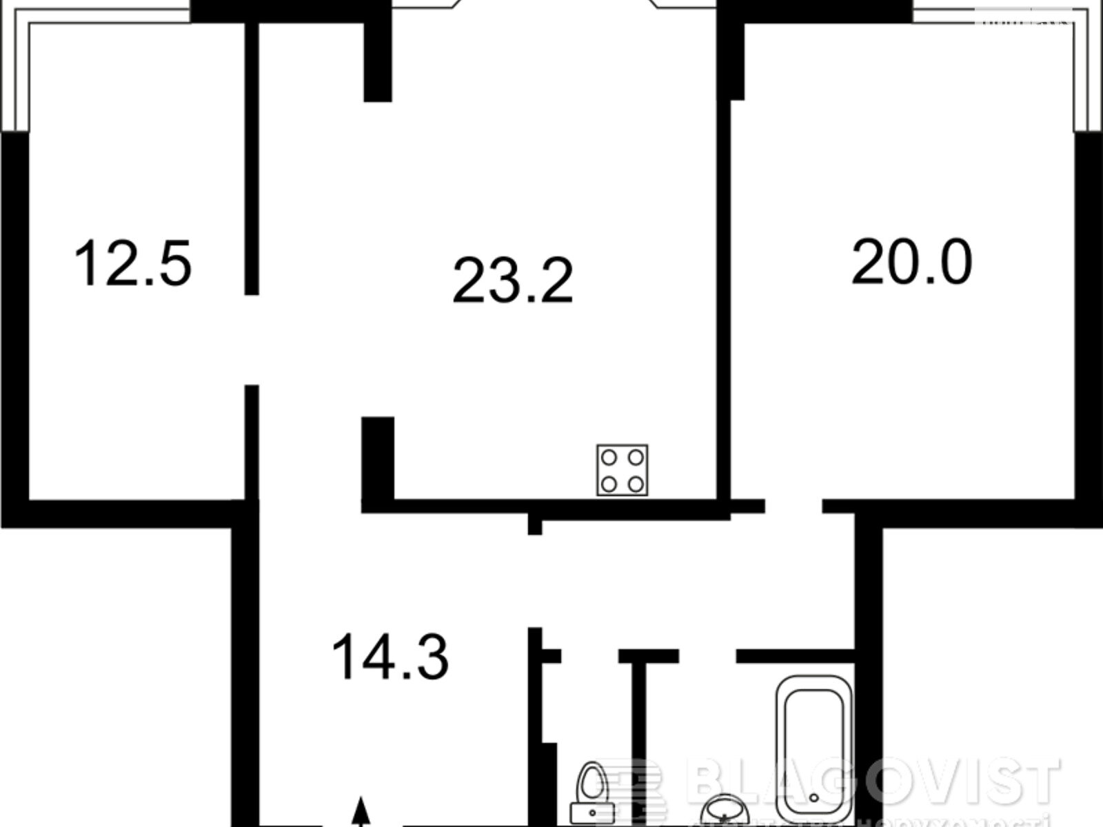 Продажа двухкомнатной квартиры в Киеве, на просп. Леся Курбаса 5В, район Святошинский фото 1