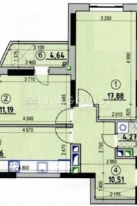 Продаж двокімнатної квартири в Києві, на вул. Володимира Наумовича 4А, район Святошинський фото 2