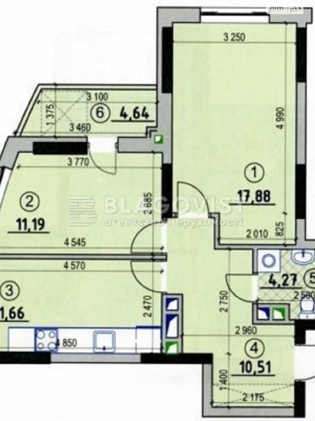 Продаж двокімнатної квартири в Києві, на вул. Володимира Наумовича 4А, район Святошинський фото 1